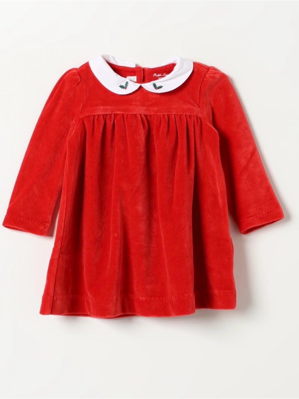 Ralph Lauren Red and White Holiday Dress 24mo